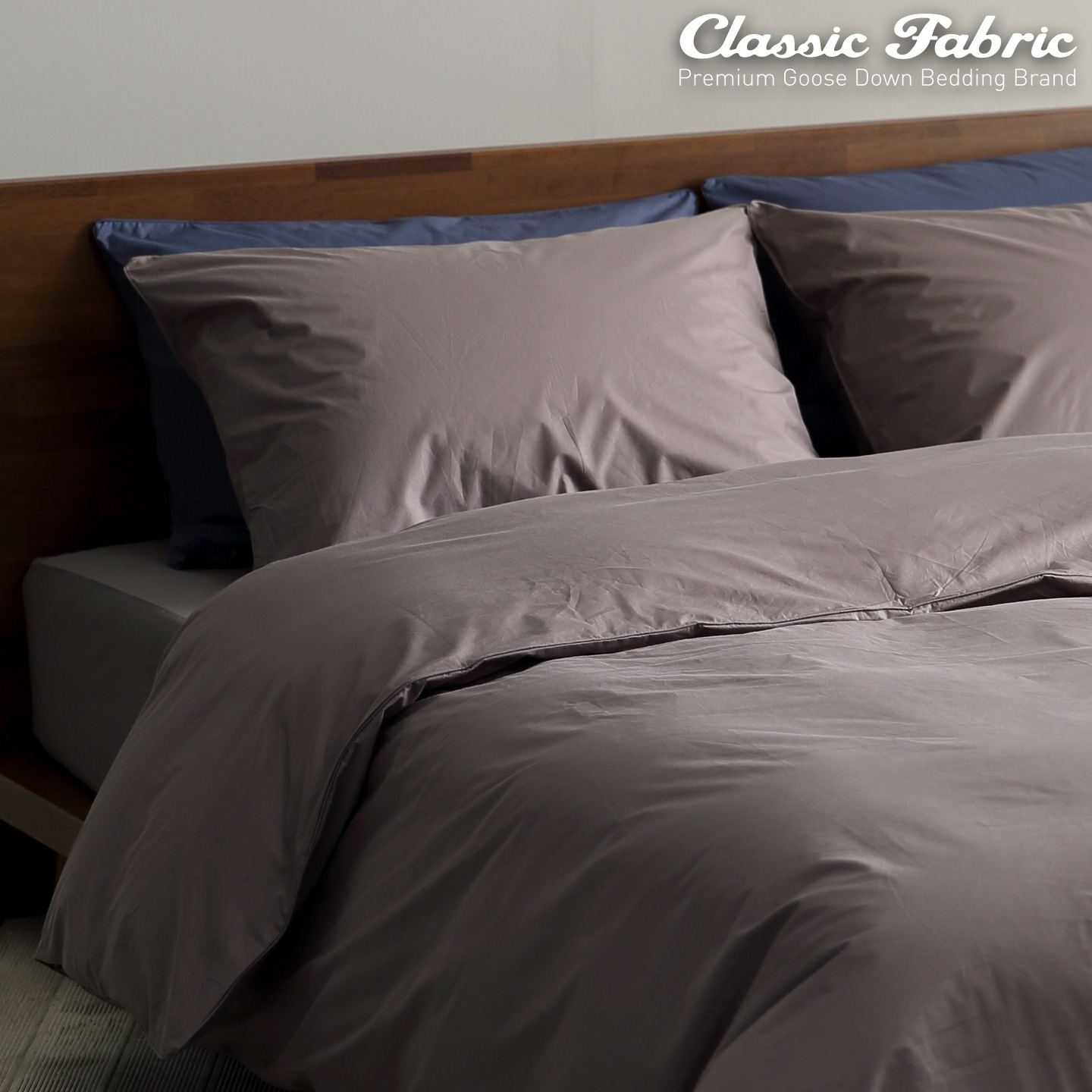 솔리드 순면 구스이불커버 호텔침구 SS