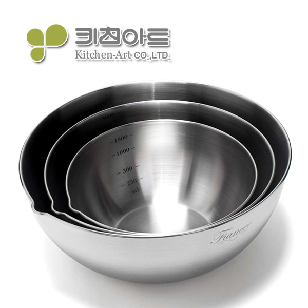키친아트 피앙세 국산 스텐304 믹싱볼 3종 - 상세 이미지 2