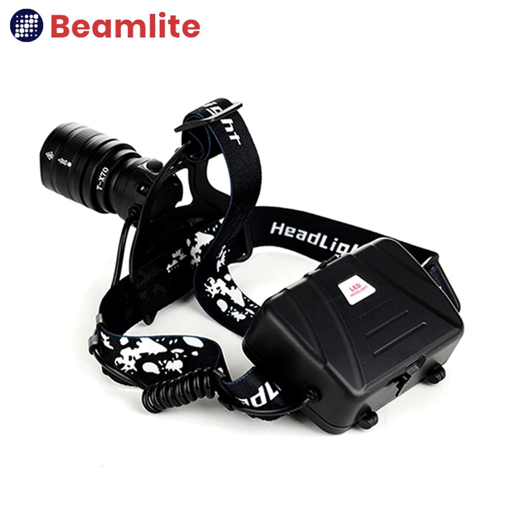 T-X70 LED 줌라이트 헤드랜턴 3200루멘 18650 헤드램프 충전식 라이트