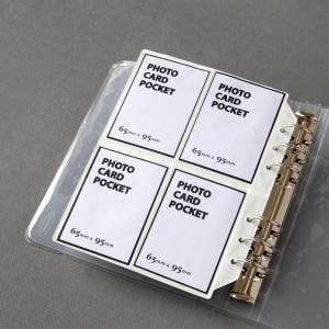 A6 와이드 6공 다이어리 포카 바인더 속지 포토카드 포켓 띠부씰 띠부실 실사용 후기 | 효과 있을까? - 상품 이미지 3