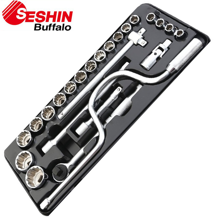 세신버팔로 소켓렌치세트 24PCS 1/2 미리 - 메인 이미지