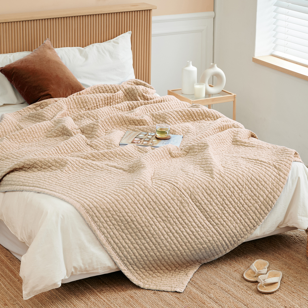 더베딩샵 피그먼트패드 순면 침대패드 워싱 누빔 까는이불 퀸