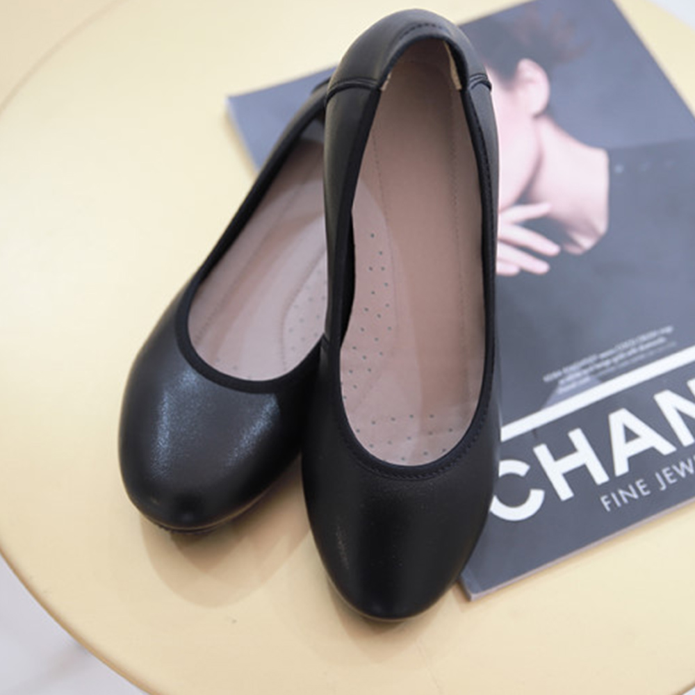 발편한 소가죽 펌프스 승무원 유니화 면접구두 빅사이즈 220 255 260 3cm 4cm 5cm