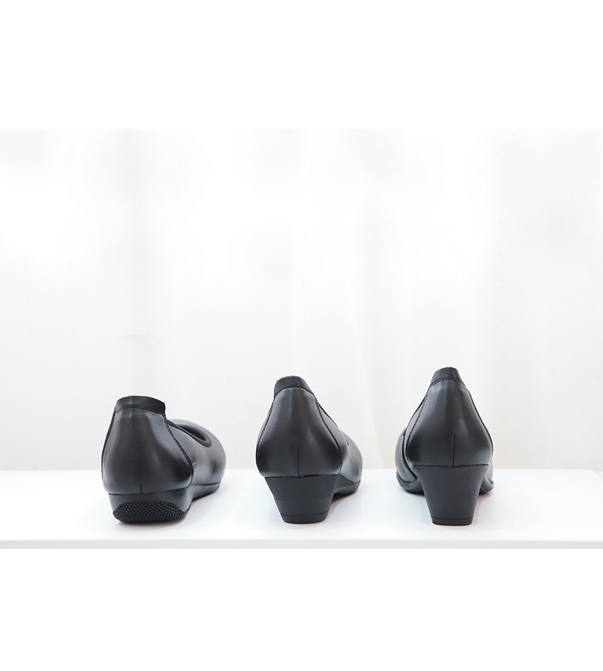 폭신 편안한 소가죽 펌프스 승무원 유니화 면접구두 빅사이즈 220 255 260까지 3cm 4cm 5cm 상세 이미지 14