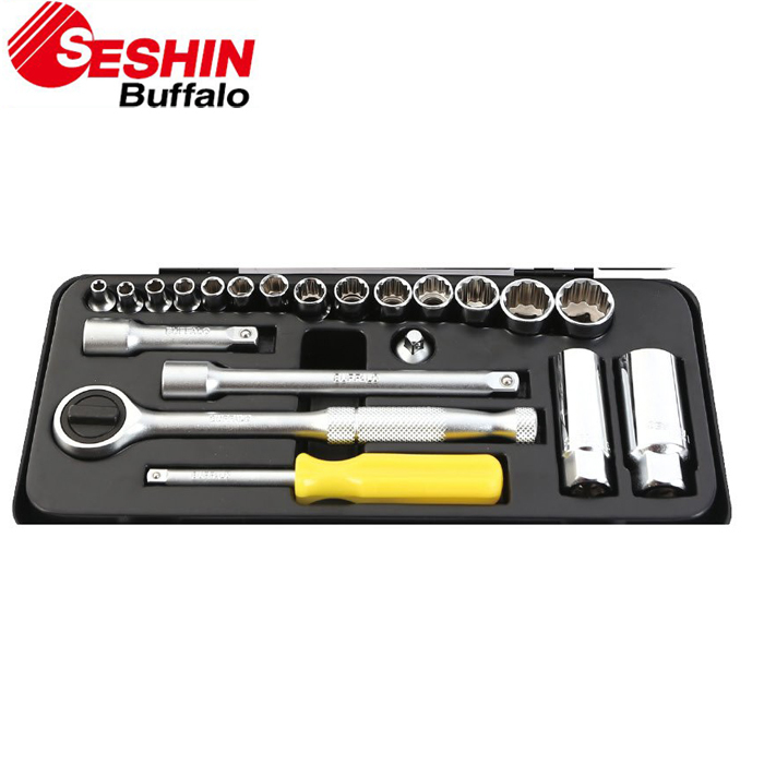 세신버팔로 소켓렌치세트 22PCS 1/4x3/8 미리 - 상품 이미지