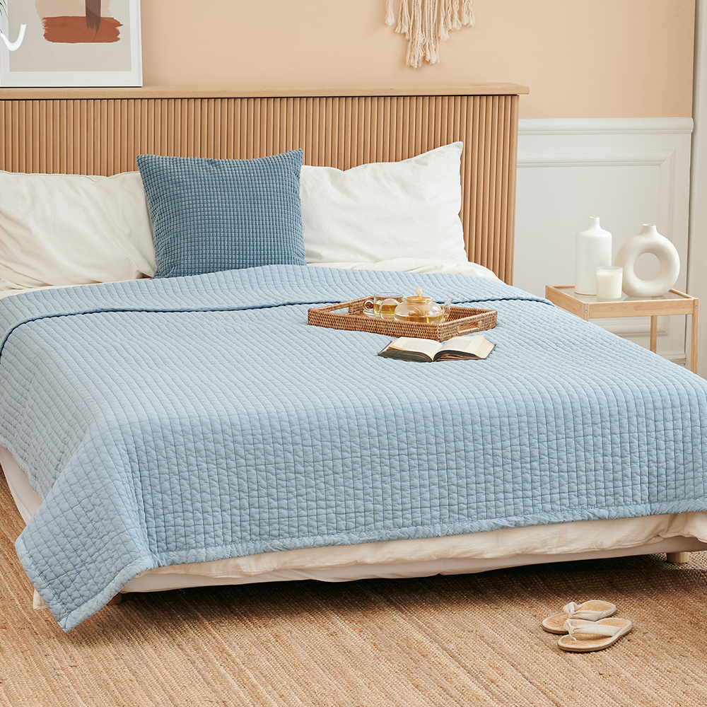 더베딩샵 피그먼트패드 순면 침대패드 워싱 누빔 까는이불 퀸