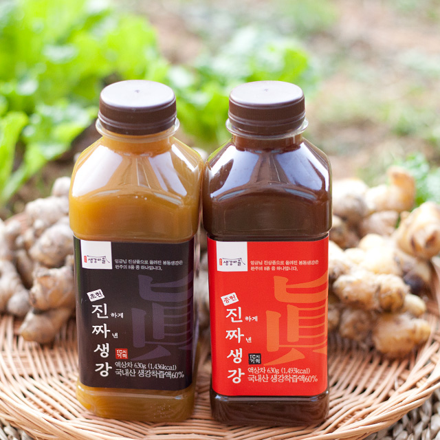 생강원액 국산 진한 생강착즙액 봉동생강 진액 생강60% 630g