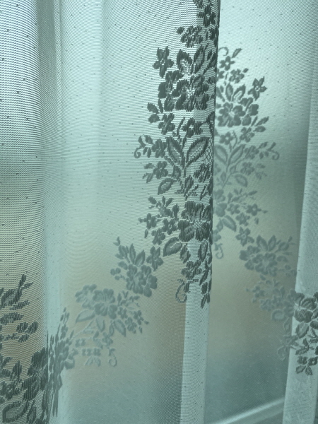 눈꽃망사 자수 레이스 포인트 속커튼(맞춤제작)