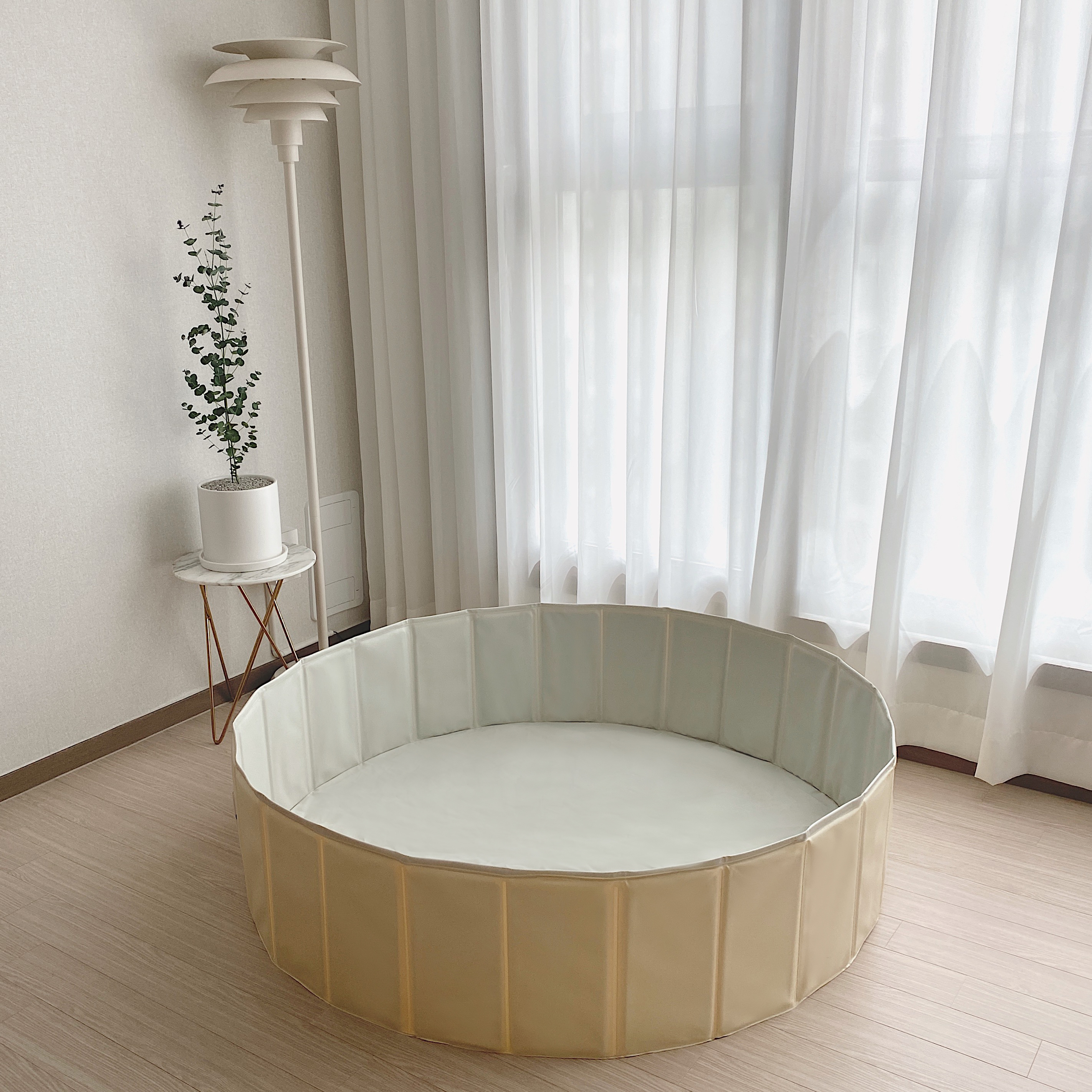 까사드로잉 접이식 방수 아기 볼풀장 촉감놀이매트 수영장 플레이매트 S(80x20cm) - 상세 이미지 4