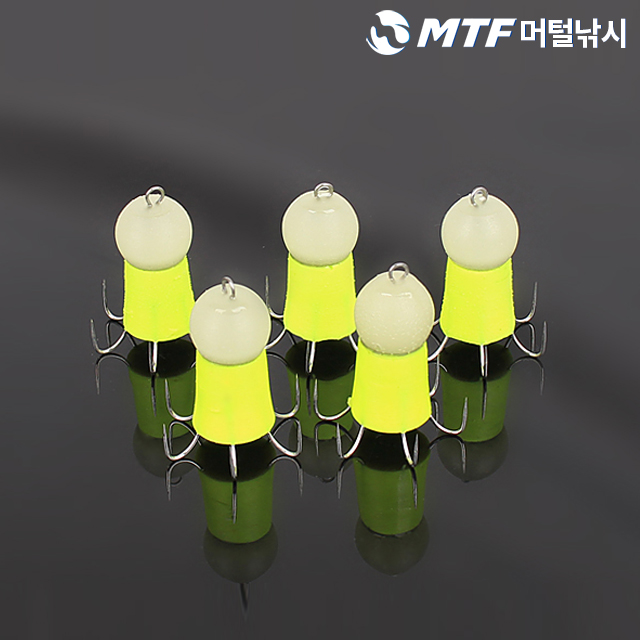 국산 고급 축광 쭈꾸미볼 애자 세트 5개입 - 상품 이미지