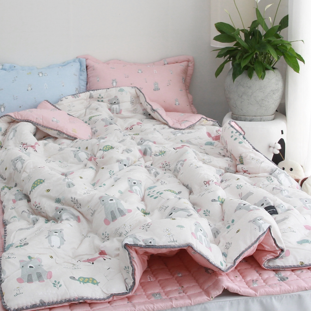 초코팬더 키즈베어 털안붙는 모달100 알러지케어 부드러운 싱글 어린이 아동 차렵이불 겨울