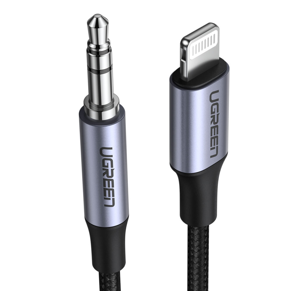 유그린 MFi 3.5mm AUX 라이트닝 8핀 오디오 케이블 1m