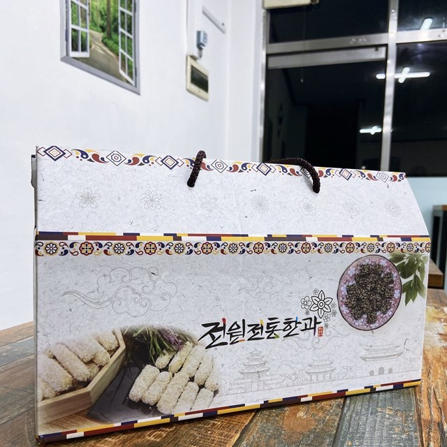 전주 수제 찹쌀 유과 손가락 옛날 국내산 조청 한과 선물세트 이미지 6