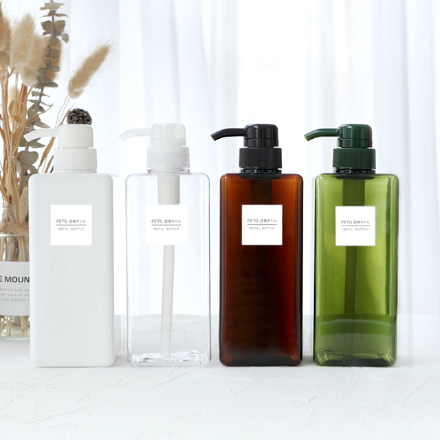 스케치룸 사각 펌프 용기 650ml 용기 리필 팁 용기 후기