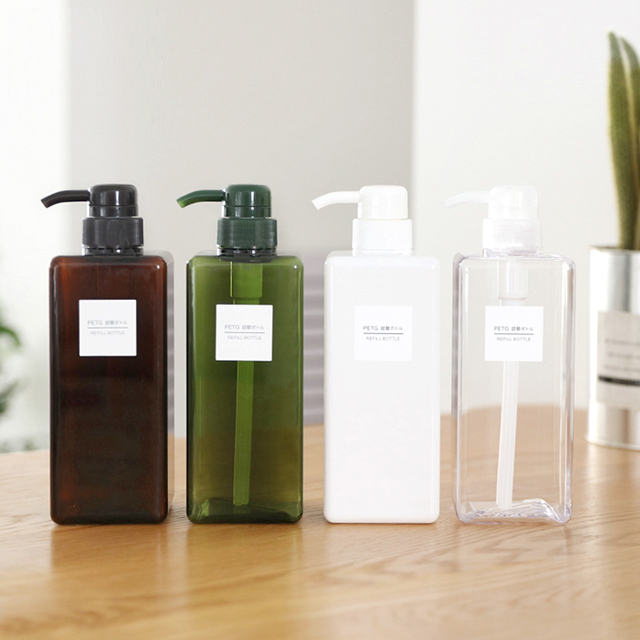 스케치룸 사각 펌프 용기 650ml 용기 리필 팁 용기 후기