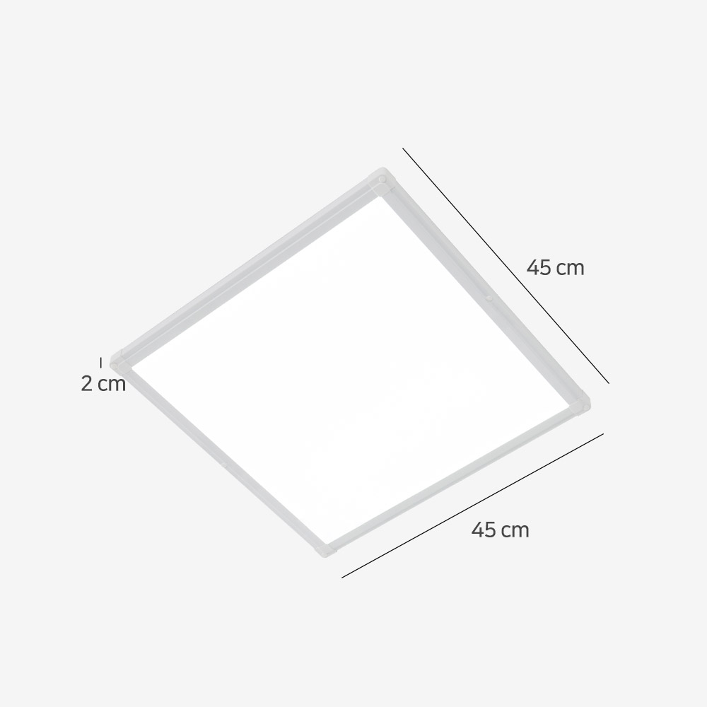 울트라 LED 엣지 평판조명 450x450 40W 무타공 방등 화이트 주광색 하얀빛