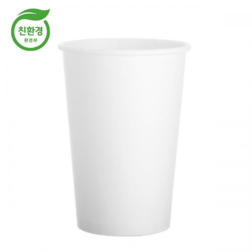 테이크아웃 친환경 종이컵 390ml 무지 100개 - 상품 이미지