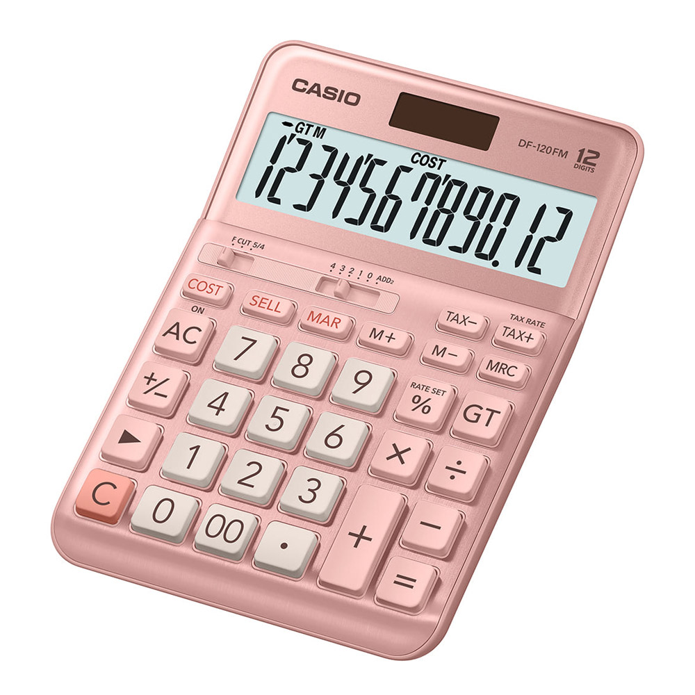 [카시오] 전자계산기 DF-120FM-PINK 180g : 공구쇼핑몰 툴켓