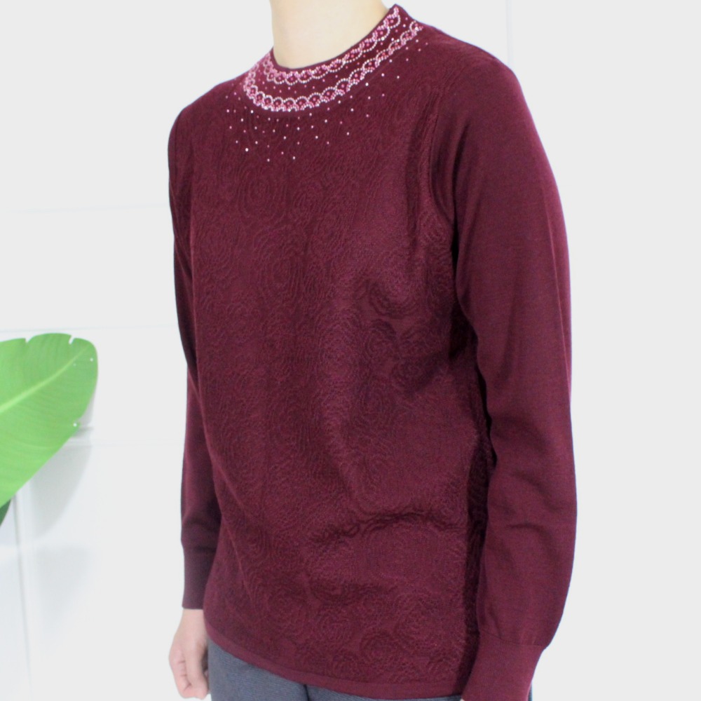 보석장미레이스 울니트 먹자주 70대80대 할머니옷선물 시어머니 칠순팔순생신명절 엄마옷선물 - 상세 이미지 5