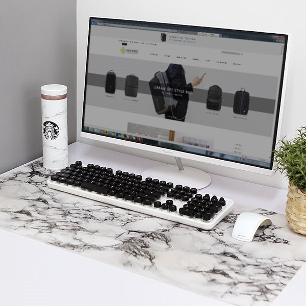 대리석 마블 디자인 마우스 장패드 3종 와이드 인테리어 가죽 키보드 데스크 패드 80CM