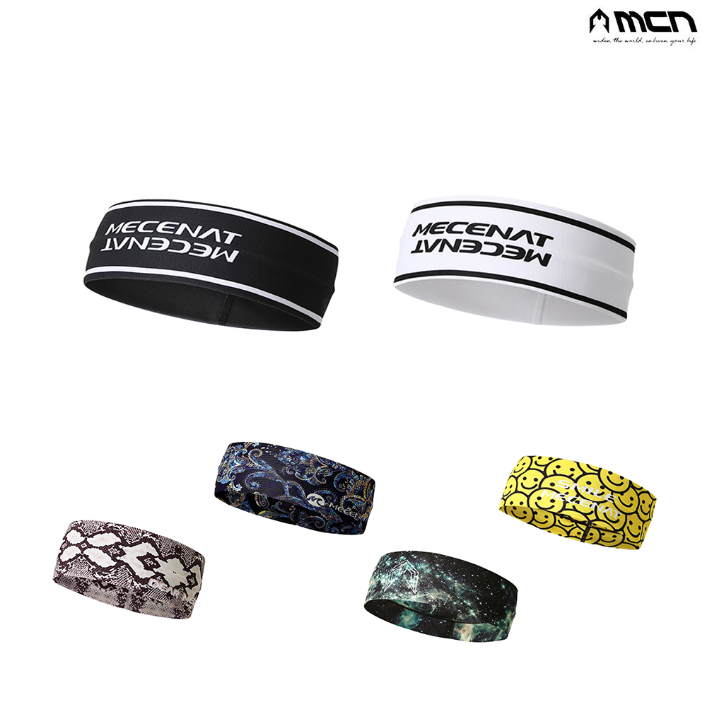 MCN 와이드핏 러닝 머리띠 자전거 헤어밴드 - 메인 이미지