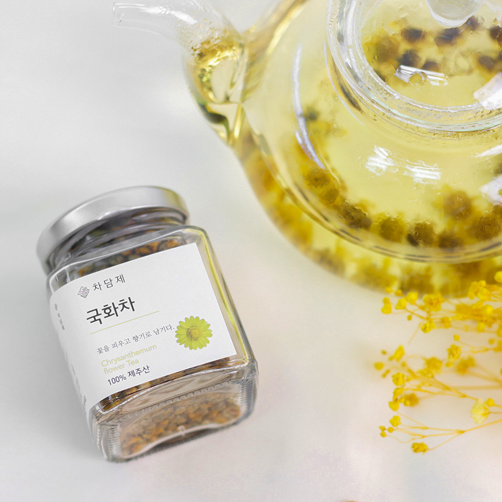 제주도 국화차 국화꽃차 15g 유리병 - 상세 이미지 3