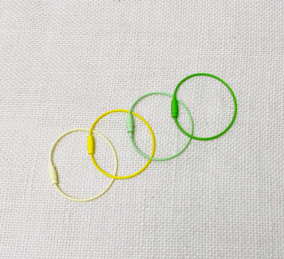 나사형 컬러 와이어링,키링(2p) 이미지 7