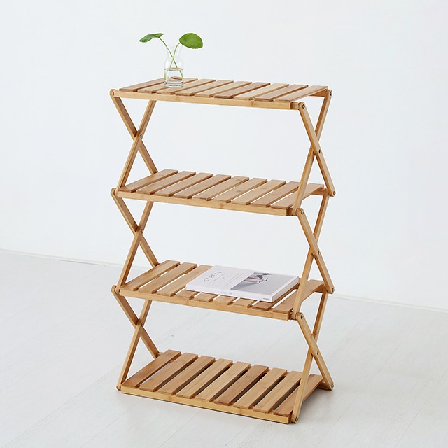 JAWAL 선반 600 넓은 대나무 600mmx320mmx966mm, 4단, 0262.8576 - 상세 이미지 3
