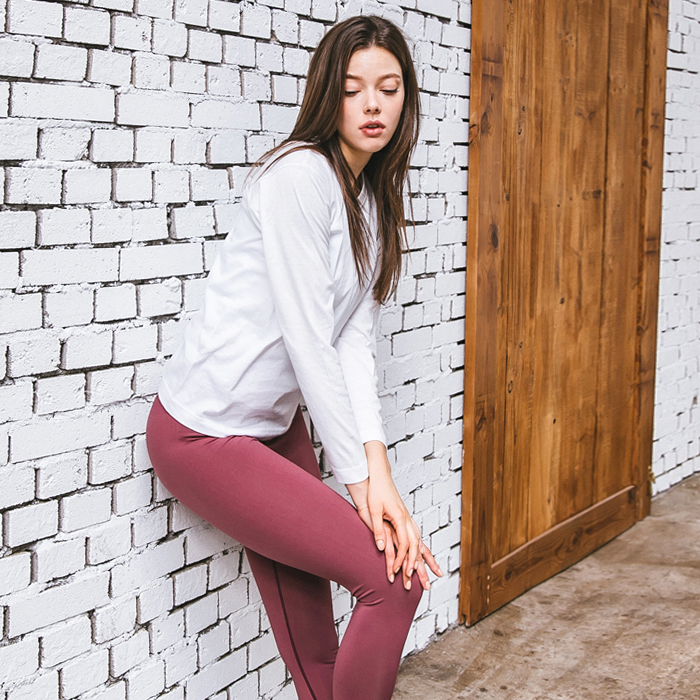 블랙몬스터핏 무지 긴팔 라운드 티셔츠 남성 여자 기본 면티 쭉티 이미지 4