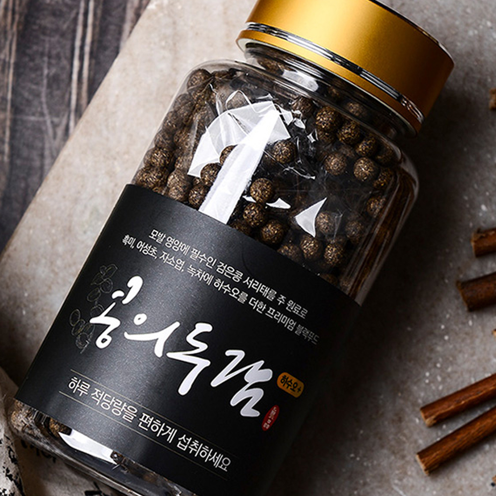 루토닉스 콩의두감 하수오 플러스 서리태환 1병 검은콩 블랙푸드 환 - 상세 이미지 5