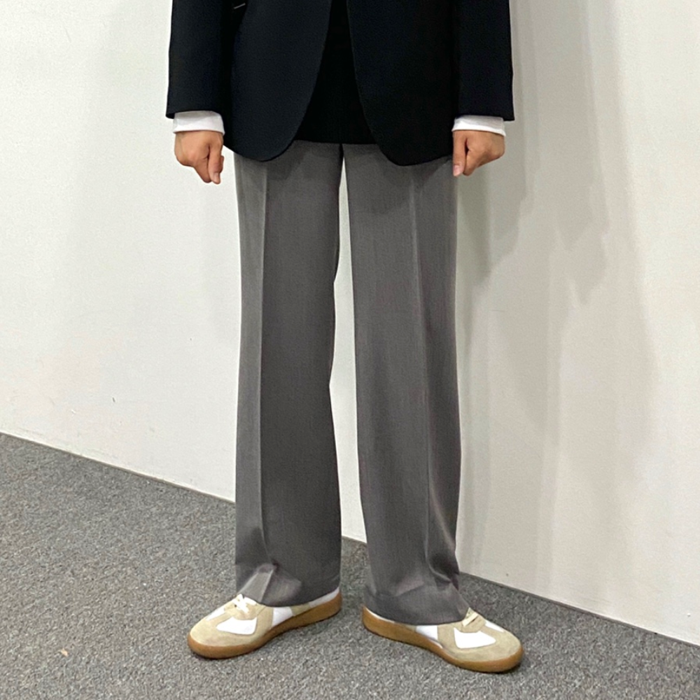 남자 와이드 핀턱 슬랙스 - 상세 이미지 2