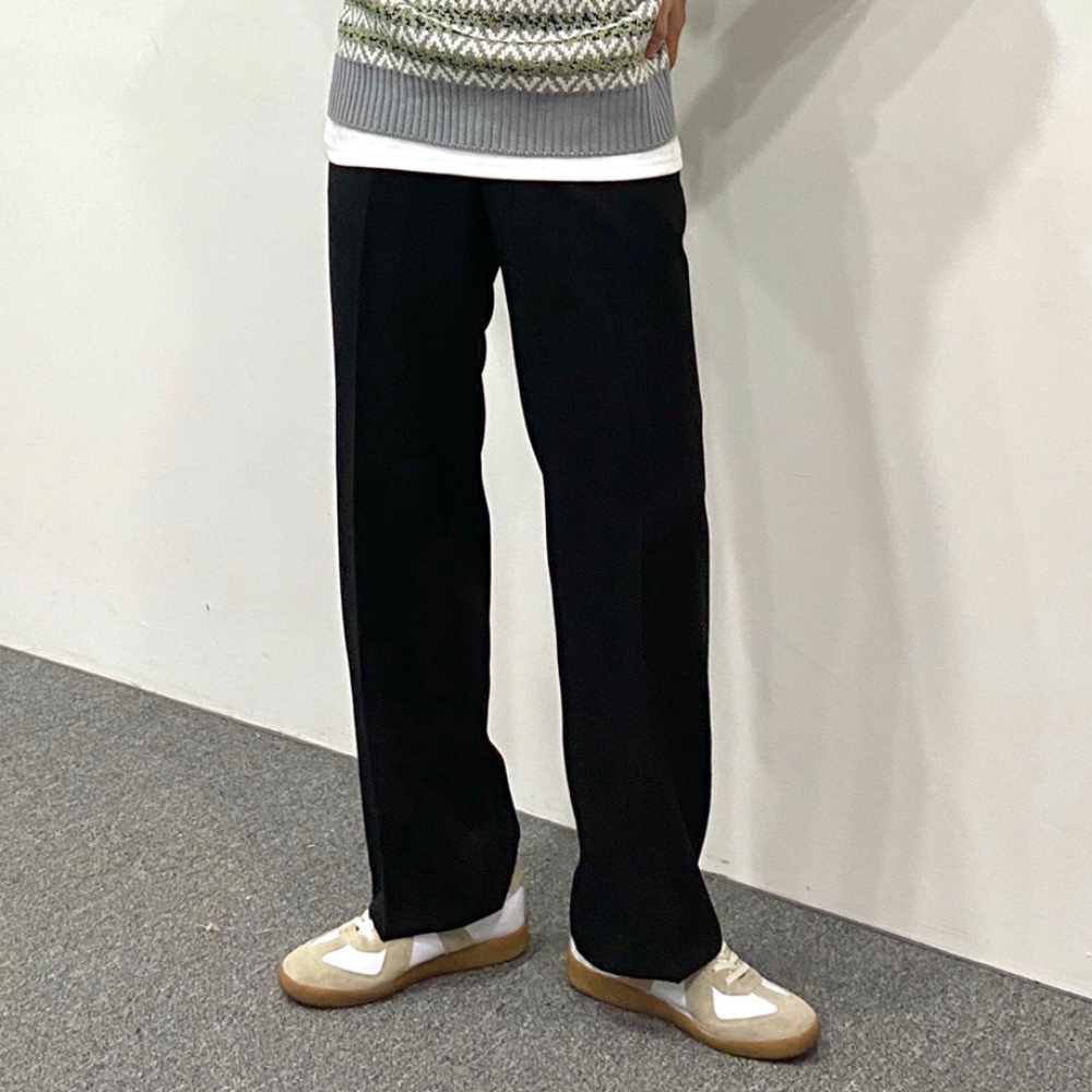 남자 와이드 핀턱 슬랙스 - 상세 이미지 5