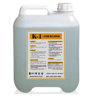 이레산업 업소용 화강석 외벽 옥돌 타일 특수 세척제 대용량 K-1 18L 말통