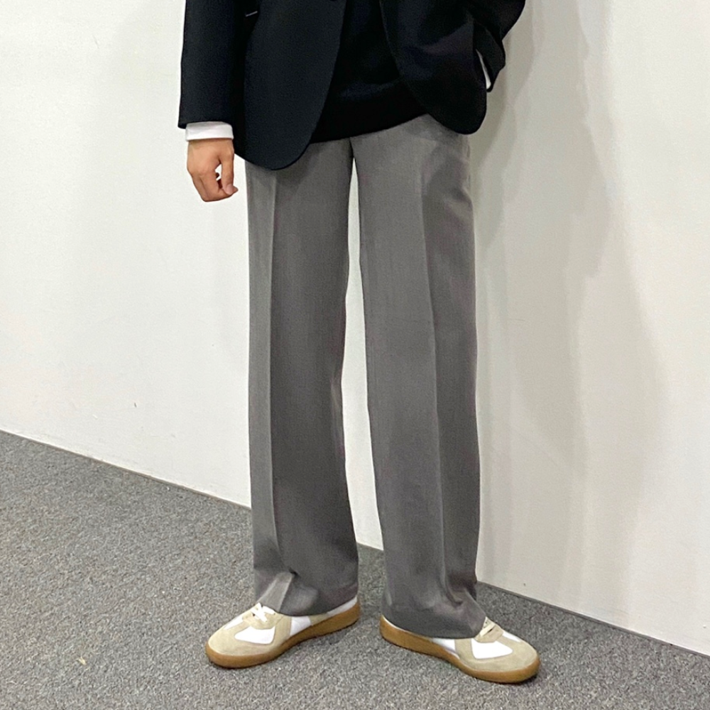 남자 와이드 핀턱 슬랙스 - 상품 이미지