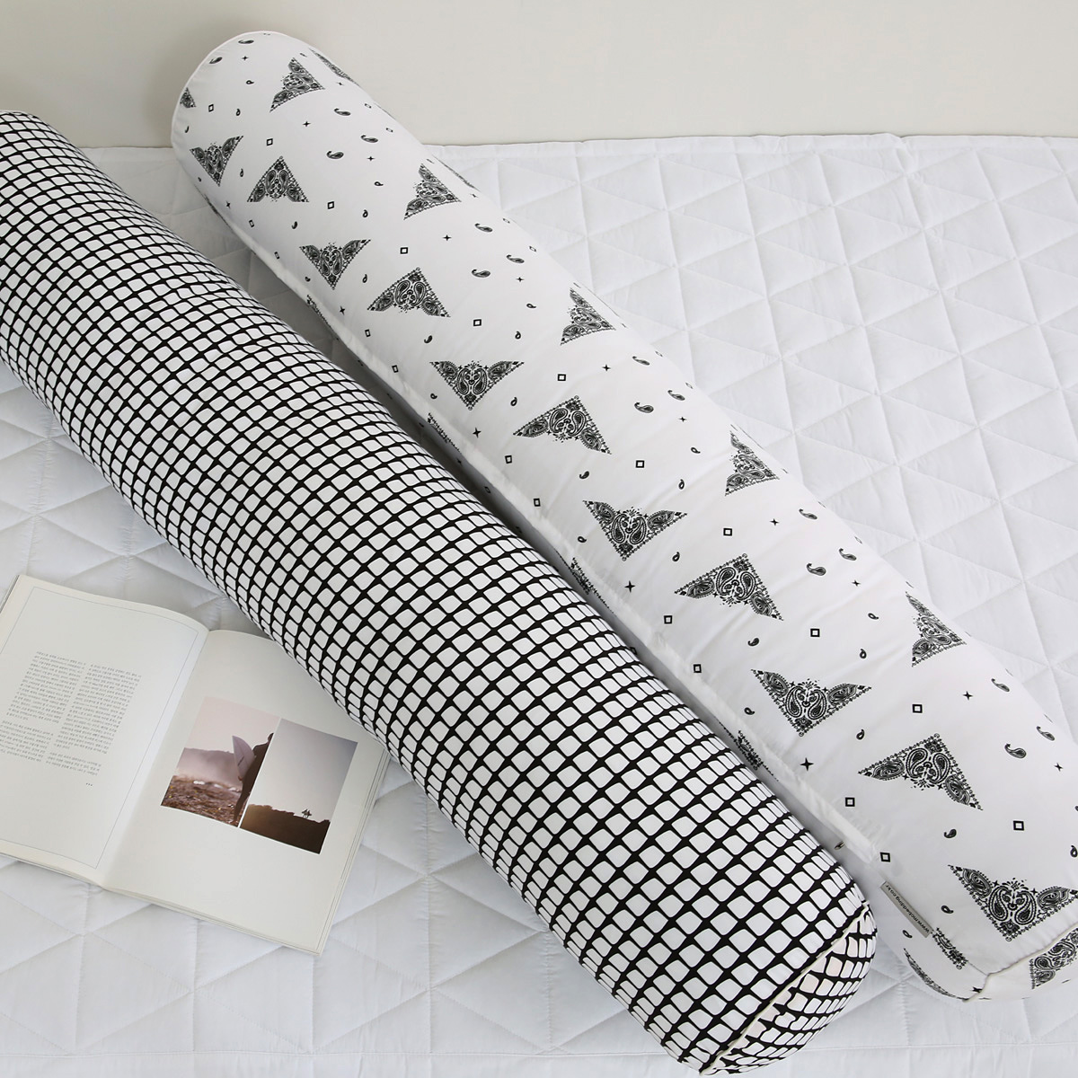 알러지케어 바디필로우 원형 스퀘어 안고자는 롱쿠션 ( 120x20 ) 긴베게