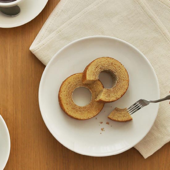 에라토 모루 소반 화이트 도자기 굽접시 20CM 돌상접시