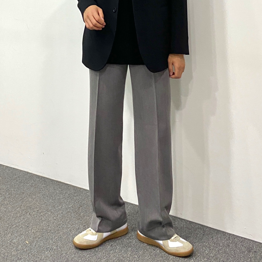 남자 와이드 핀턱 슬랙스 - 상세 이미지 3