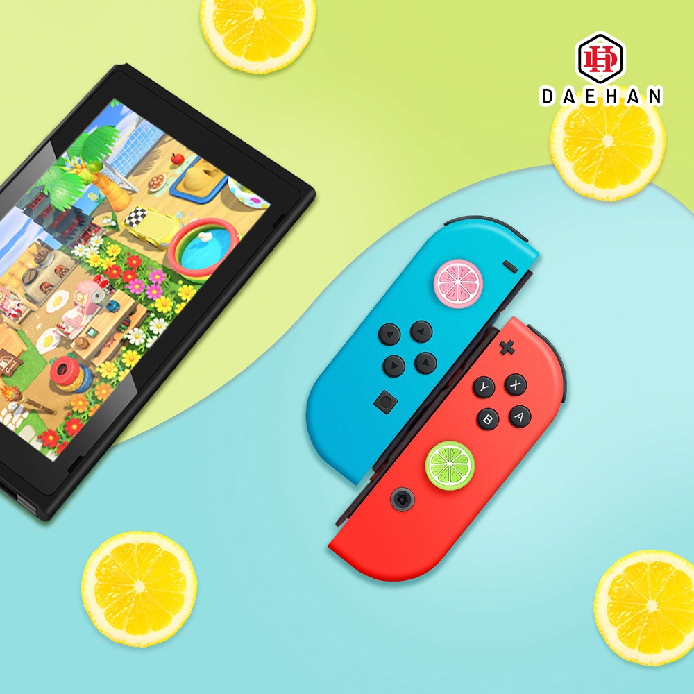 닌텐도 스위치 라이트 조이콘 프로콘 악세사리 오렌지 스틱커버 4개 1set ND-206 - 상세 이미지 2