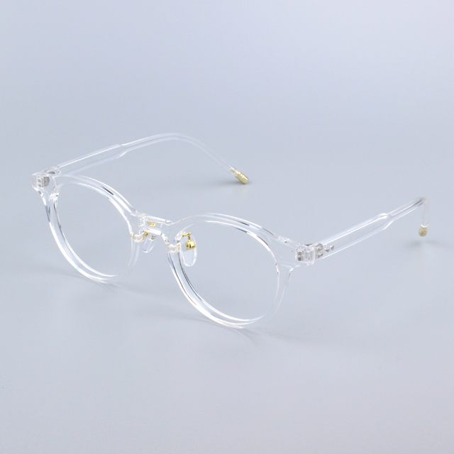블루라이트차단안경 투명테 변색렌즈 투명뿔테안경 여자 남자안경테