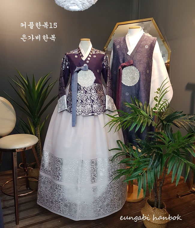 [한복대여] 커플한복 15번 2벌 웨딩 본식 촬영용 - 상세 이미지 2