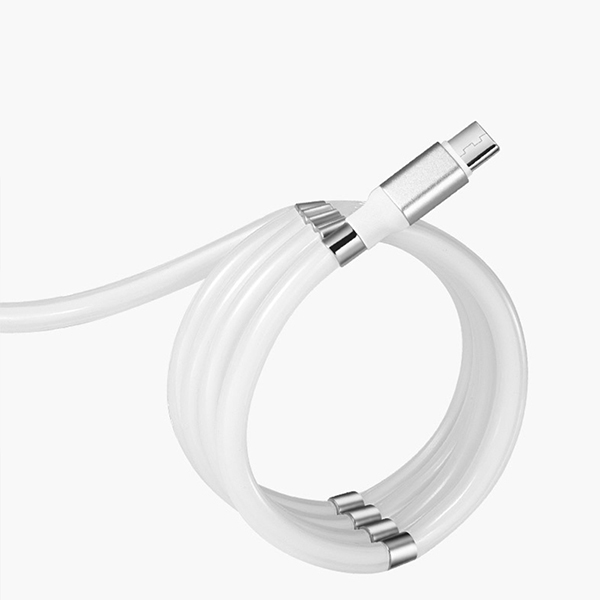 자석선정리 마그네틱 줄꼬임방지 케이블 슈퍼캘라 고속충전 데이터전송 USB 8핀 C타입 5핀 도르케이블 - 상세 이미지 2