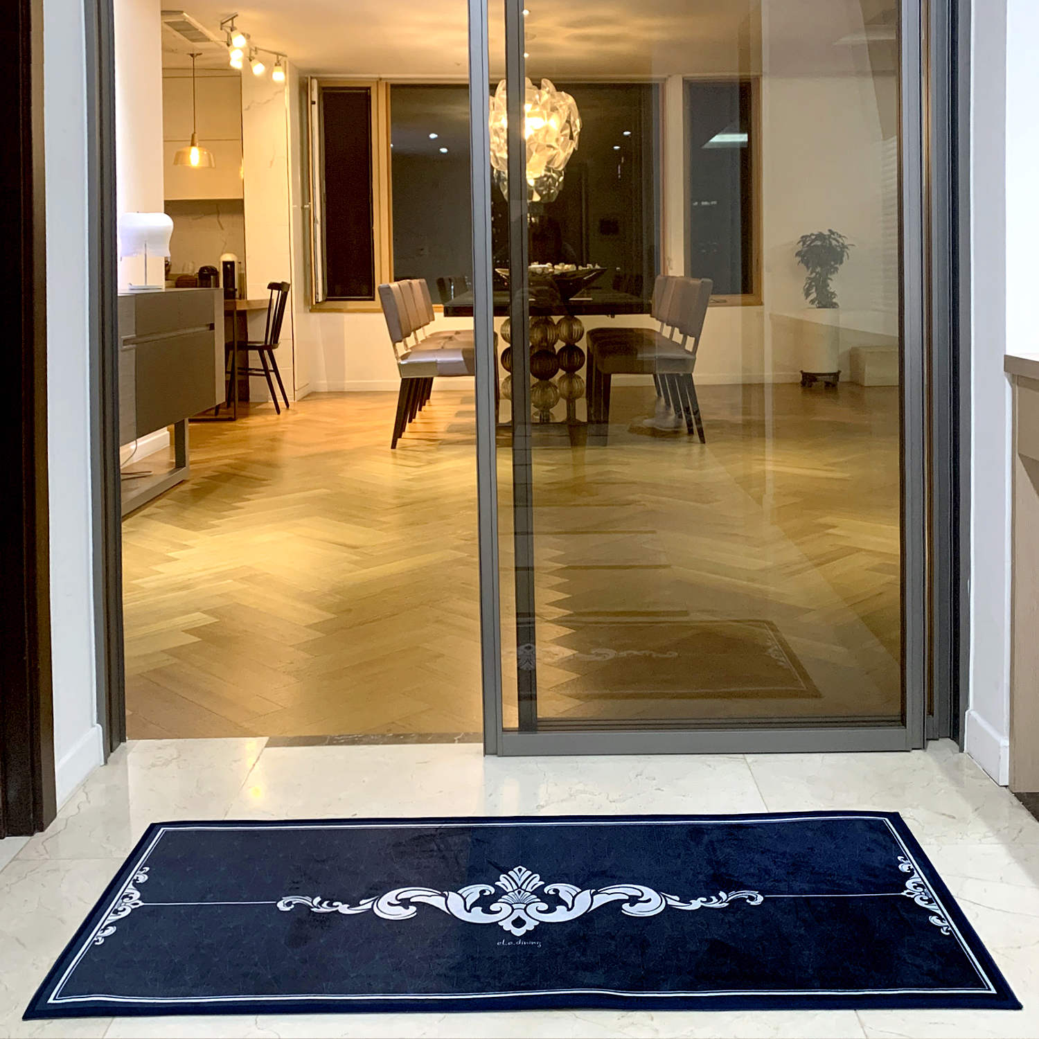 초극세사 로얄 네이비 발매트 엘라다이닝 주방매트 욕실매트 - 상세 이미지 4