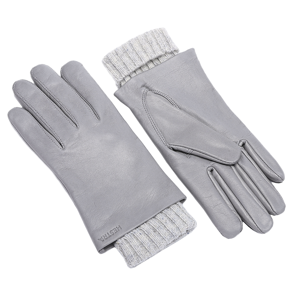헤스트라 메간 헤어쉽 양가죽 페일 그레이 14490 310- 여성 겨울 가죽 장갑 선물