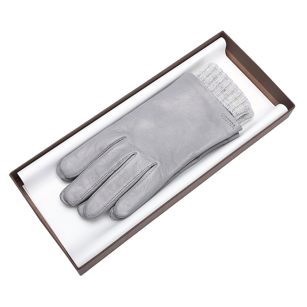 헤스트라 메간 헤어쉽 양가죽 페일 그레이 14490 310- 여성 겨울 가죽 장갑 선물