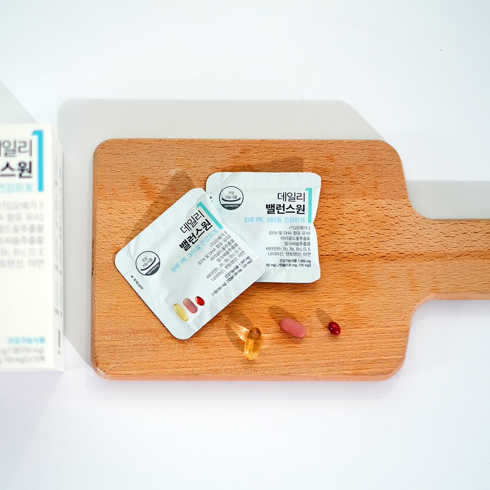 데일리밸런스원  rTG오메가3+밀크씨슬+루테인 15개입, 12개 - 상세 이미지 4