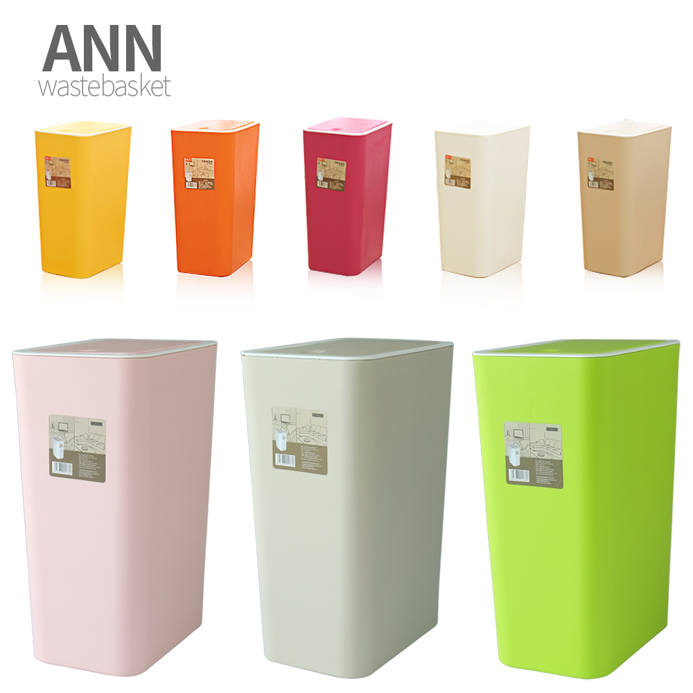 라임올리브 대형 휴지통 20L 15L 12L 2개 골라담기 쓰레기통 사무실 인테리어 종량제 - 상세 이미지 3