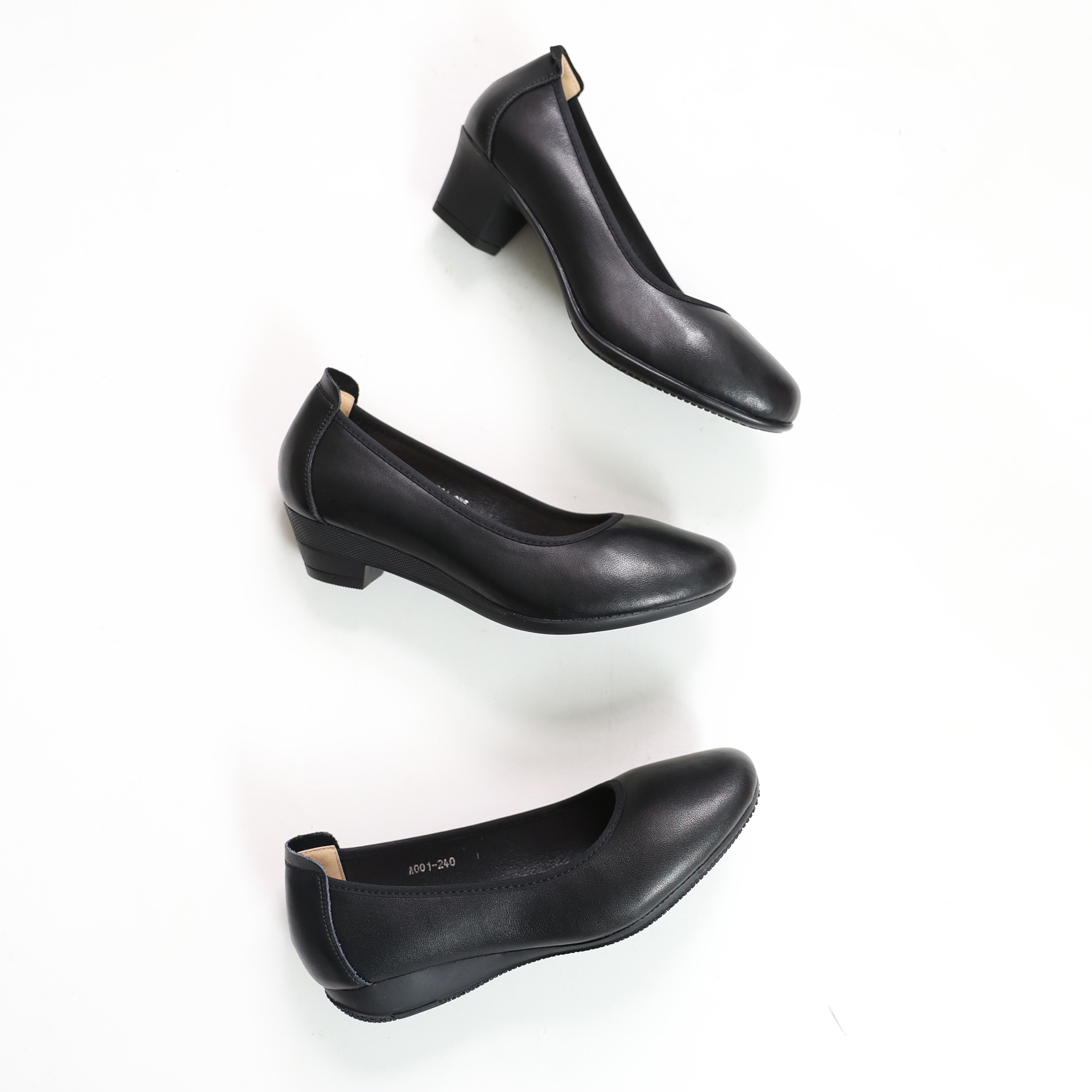 발편한구두 유니화 승무원 여자 면접 통굽 정장 빅사이즈 220 260 [소가죽]