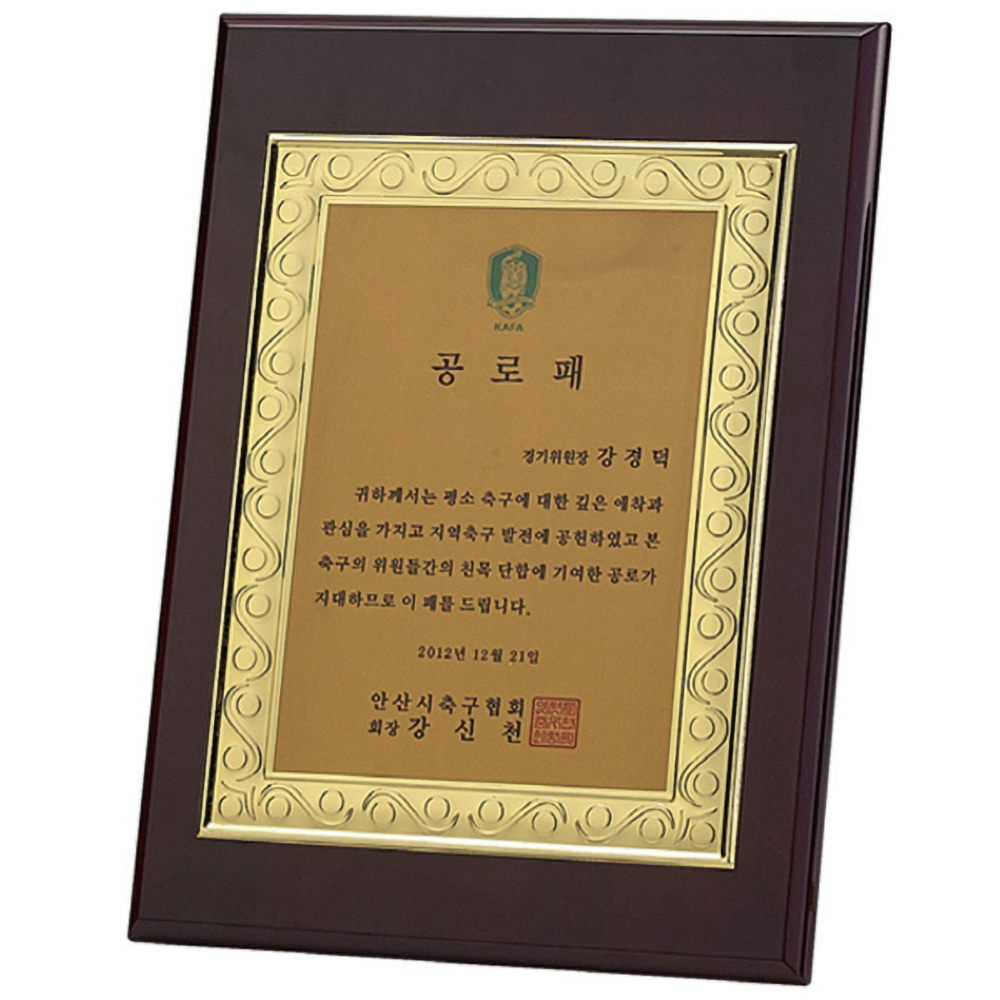 트로피 감사패 공로패 주문제작 기념패 표창패 송공패 크리스탈 상패 WAP-20 - 메인 이미지