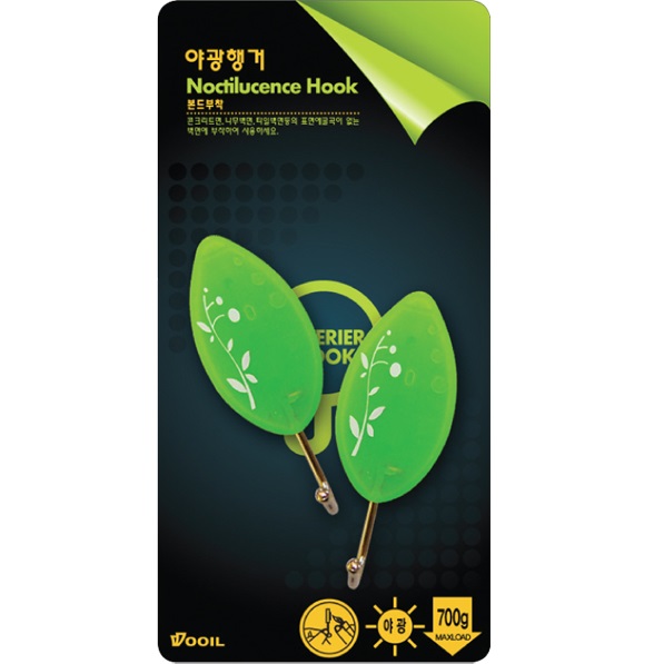 우일 야광행거 (SM-7) / 글루접착고리 벽면고리 주방 행주걸이 후크 - 상세 이미지 2