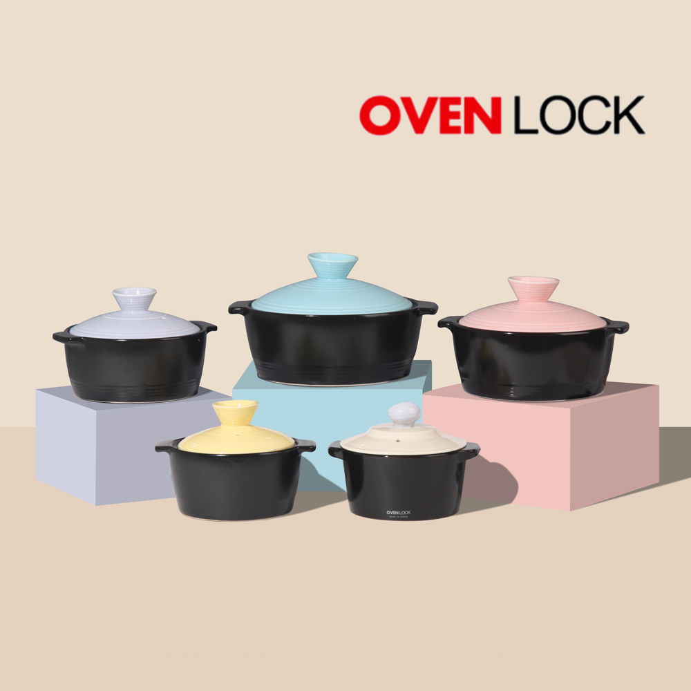 오븐락 직화 하이라이트 겸용 내열 도자기 뚝배기 / 찜기 소형 중형 대형